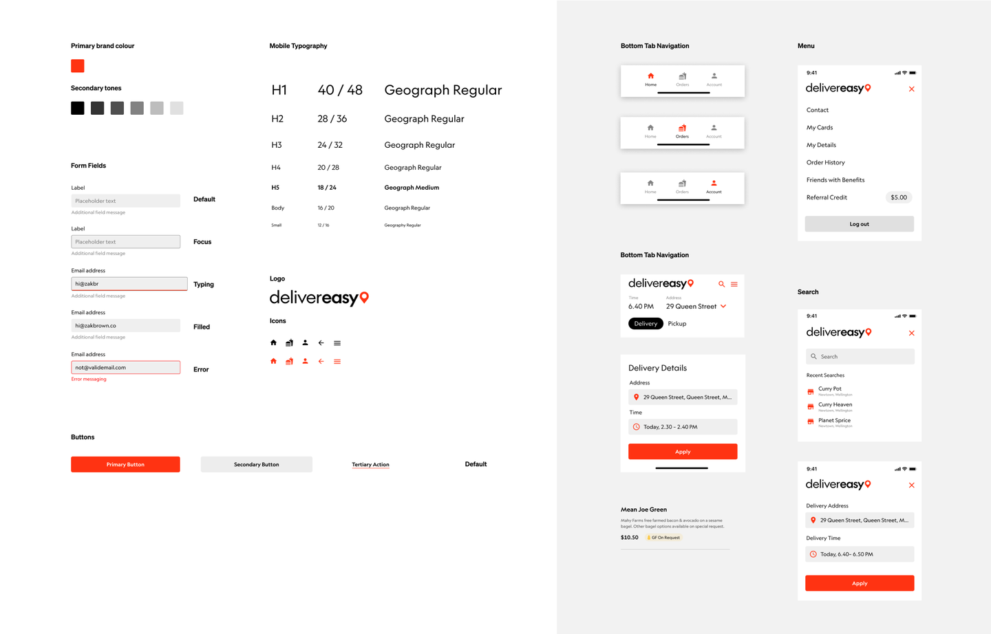 Delivereasy font and components.png