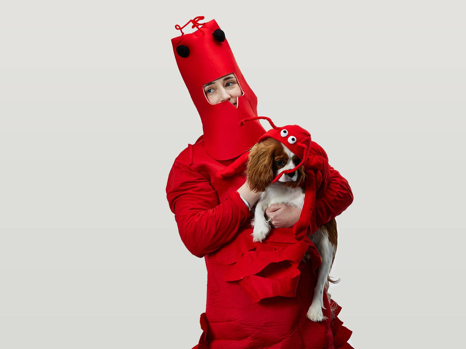 Jess dressed as a lobster