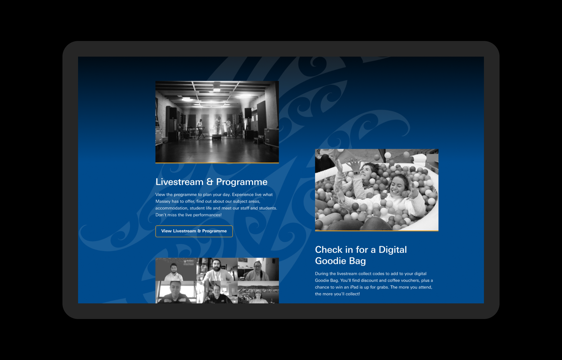 Massey Open Days schedule.png